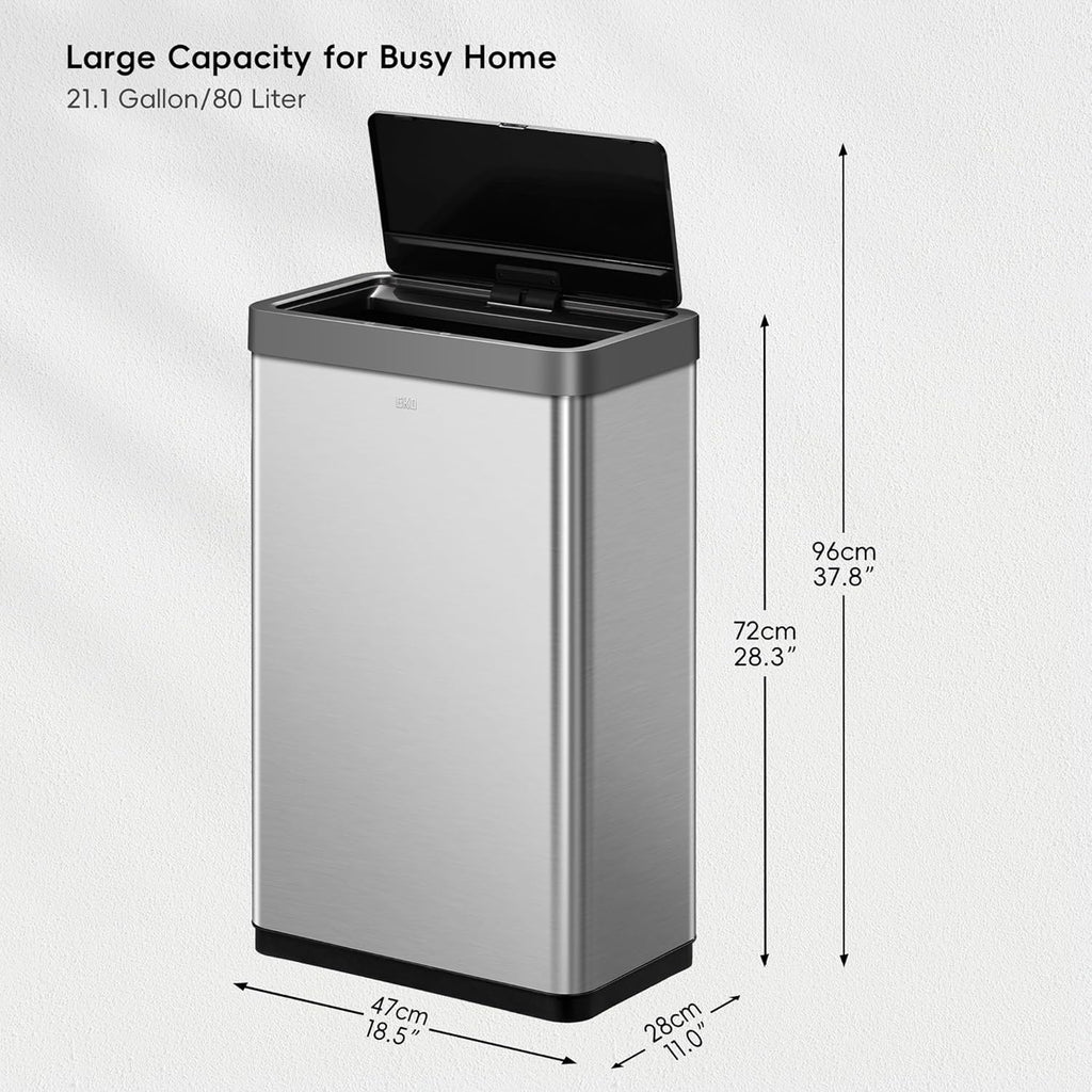 Motion Sensor Trash Can 80 Liter / 21.1 Gallons